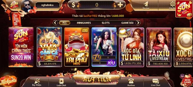 Các Loại Game Hấp Dẫn sunwin